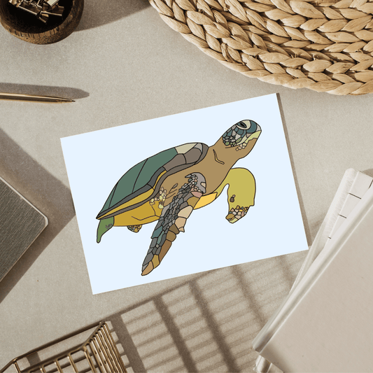 Sea Turtle Greeting Card