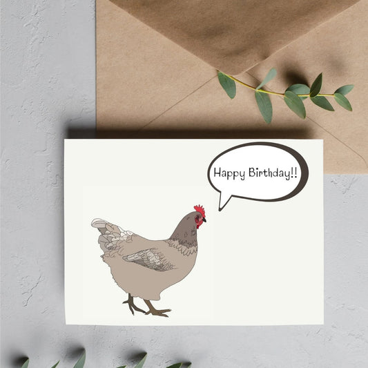 Happy Birthday! Chicken Card