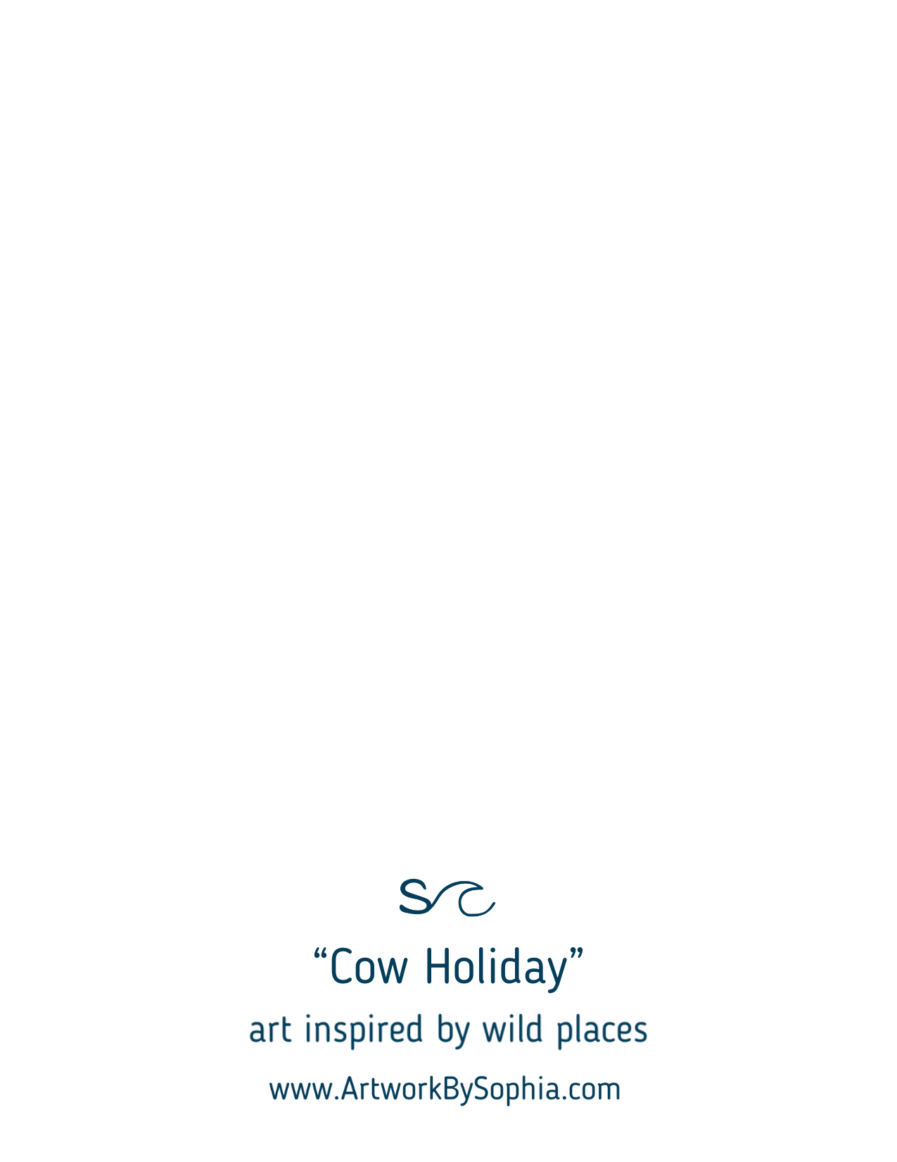 Highland Cow Christmas Card – Cute Santa Hat Holiday Card