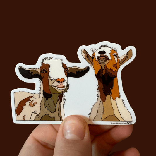 Goat Friends 3in Sticker