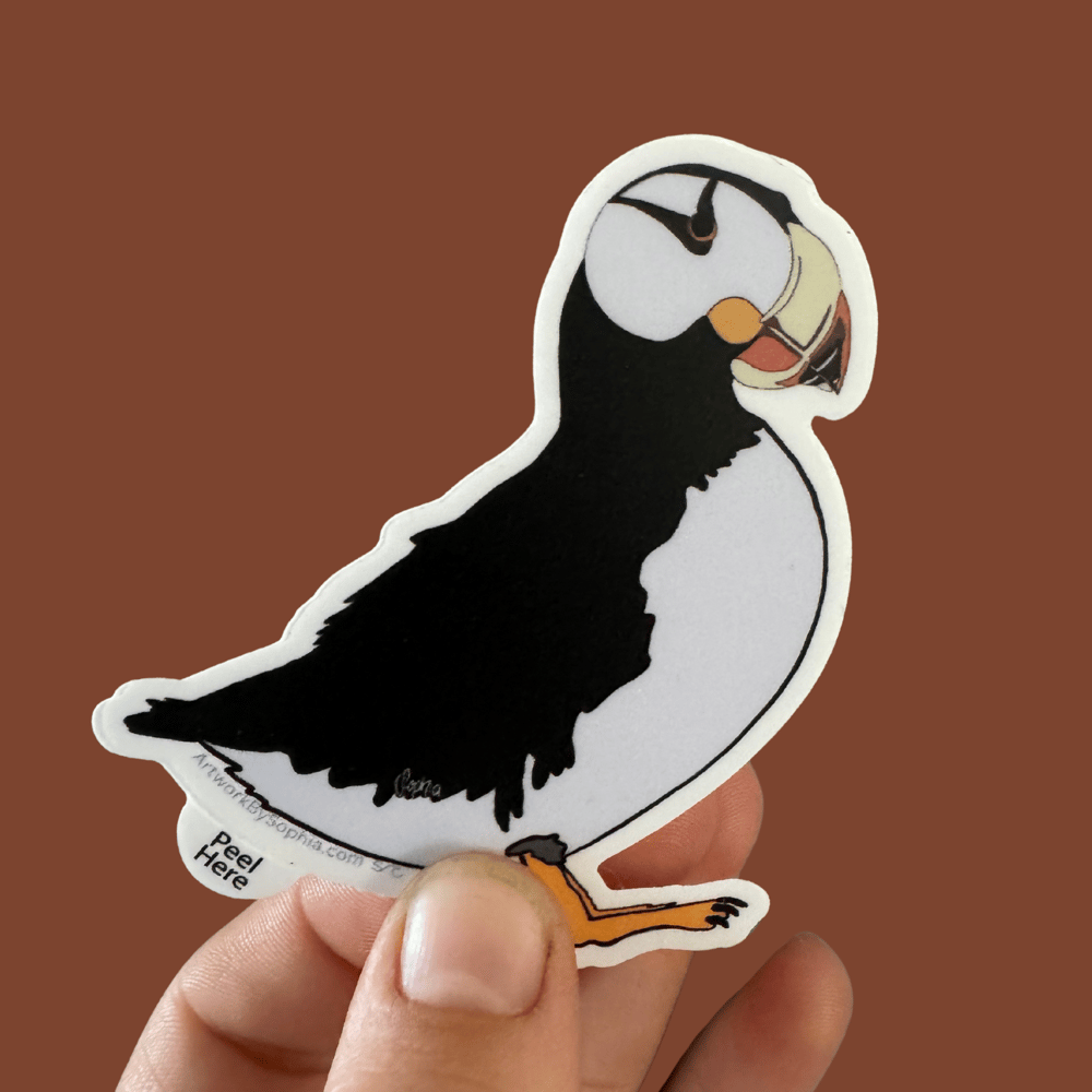 Horned Puffin 3in Sticker