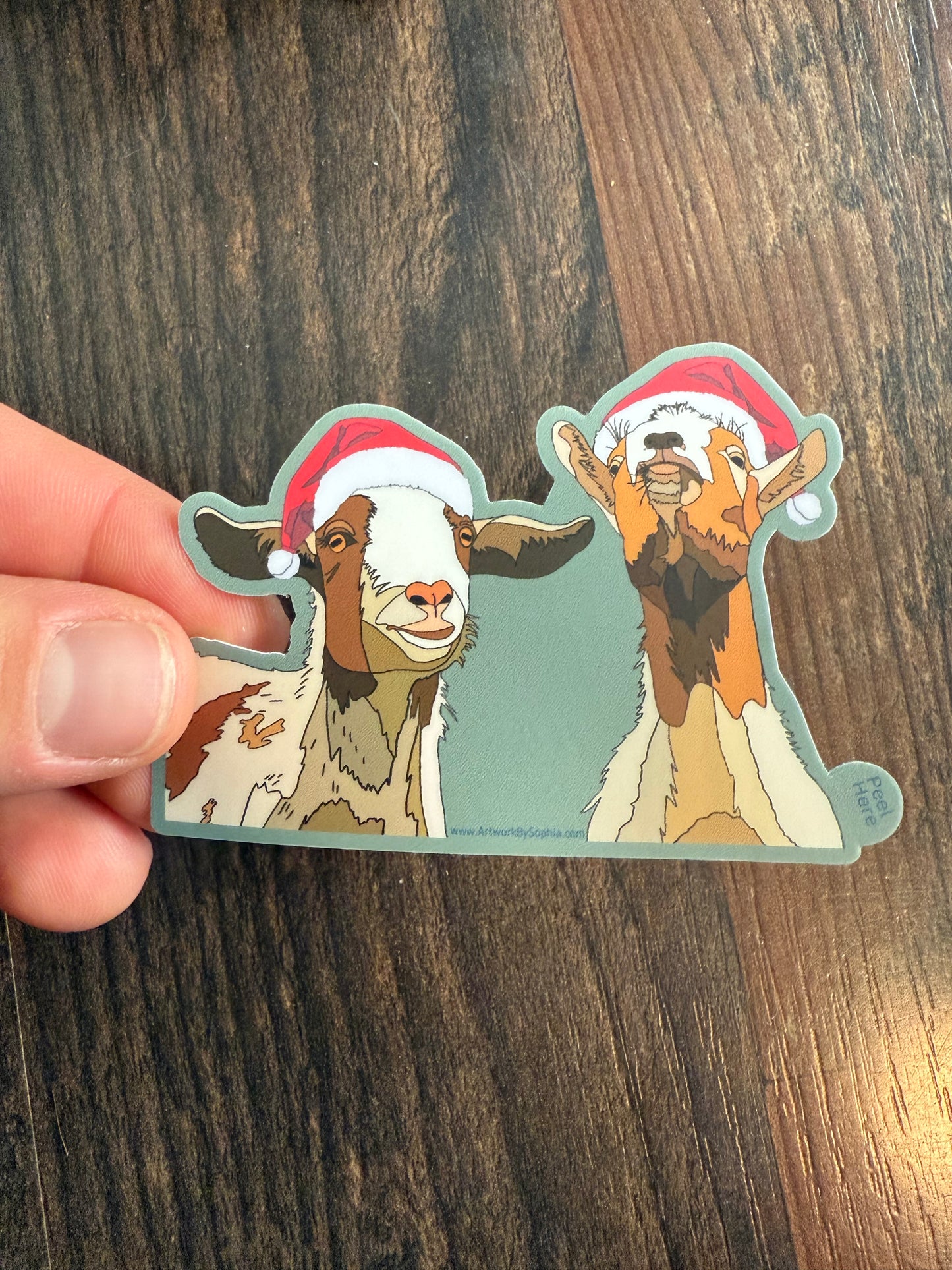 Goat Holiday Sticker