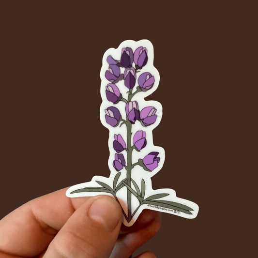 Lupine Flower 3in Sticker