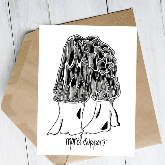 Morel Support Greeting Card