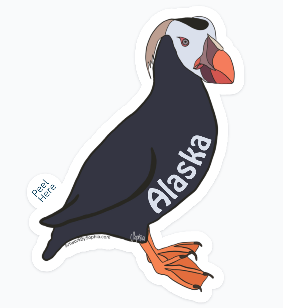 Alaska Tufted Puffin 3in