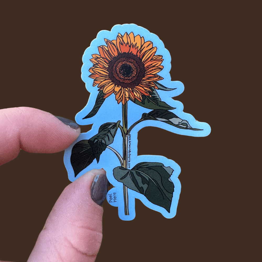 Sunflower Sticker