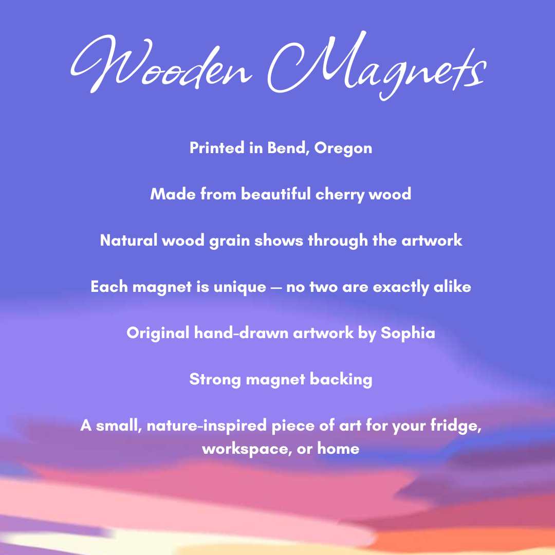 Old Mill | Bend, Oregon | Wood Magnet | 3in