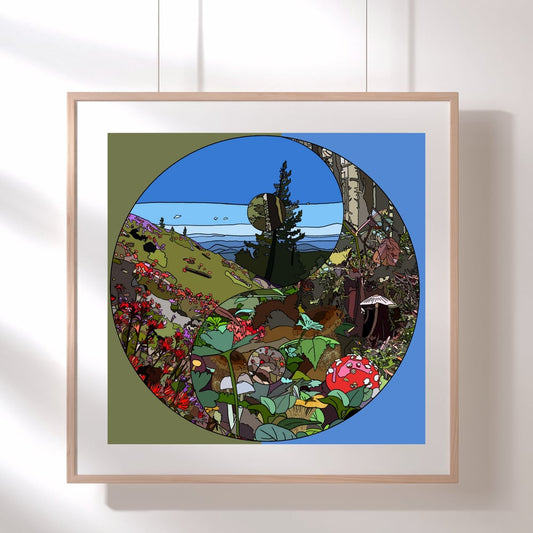 Yin Yang Death and Rebirth Print