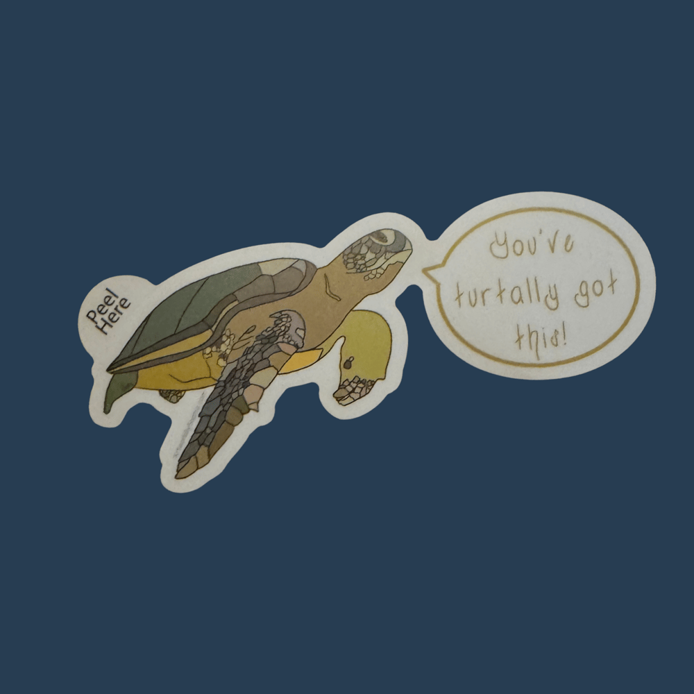 You've Turtally Got This! - Sea Turtle Pun Sticker 5in