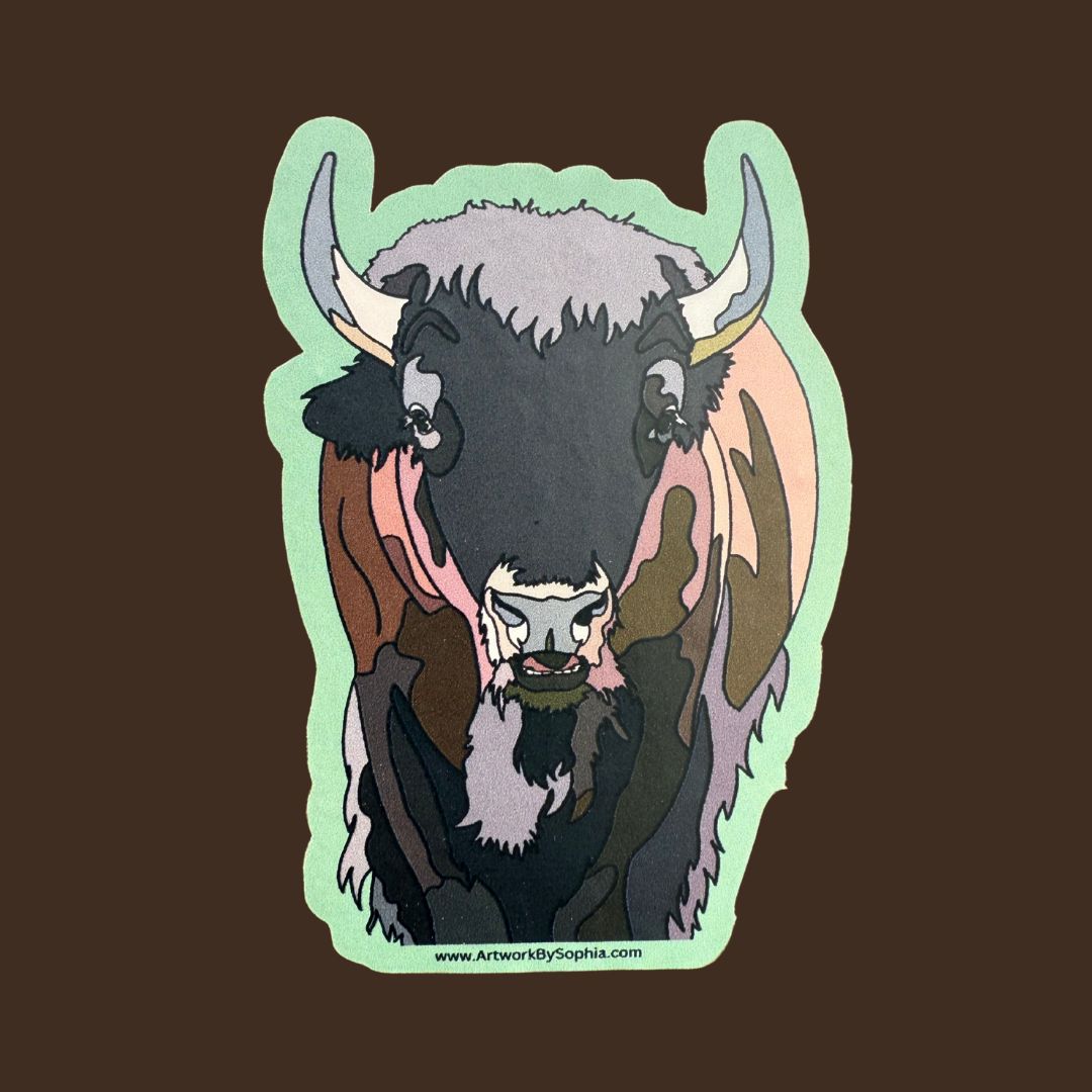 Bison Sticker