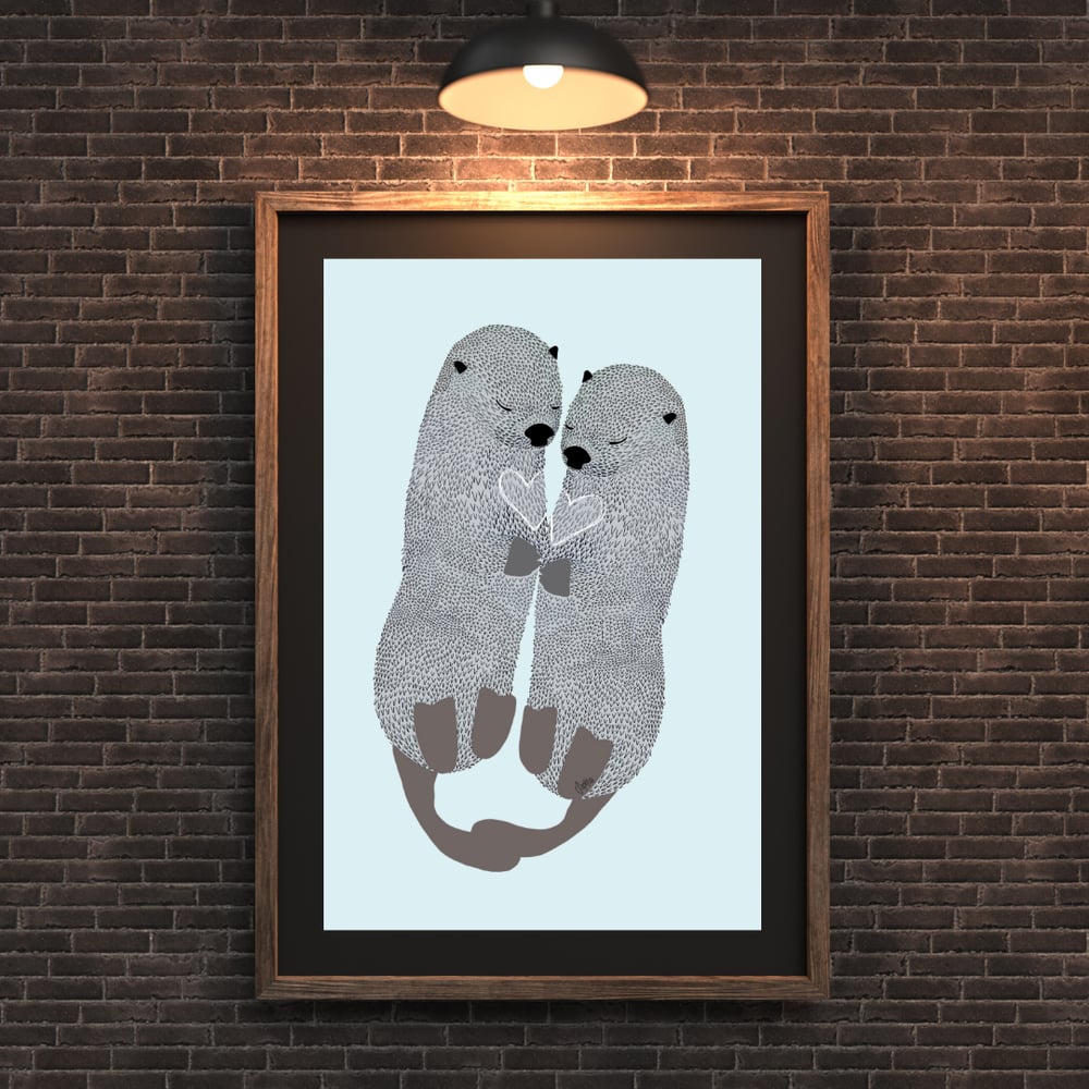 Otters Print