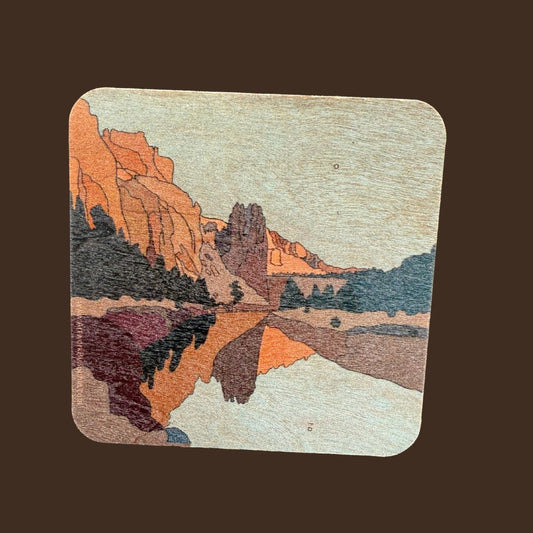 Smith Rock |  Wood Magnet | 3in