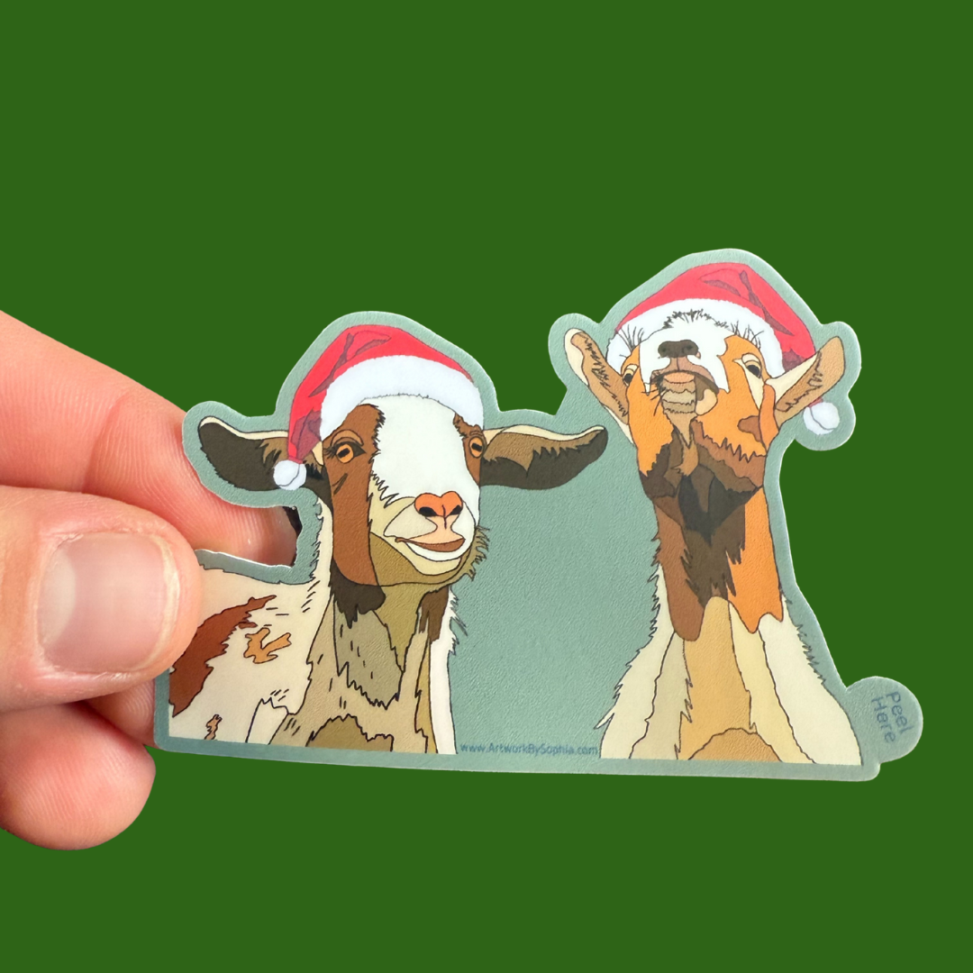 Goat Holiday Sticker