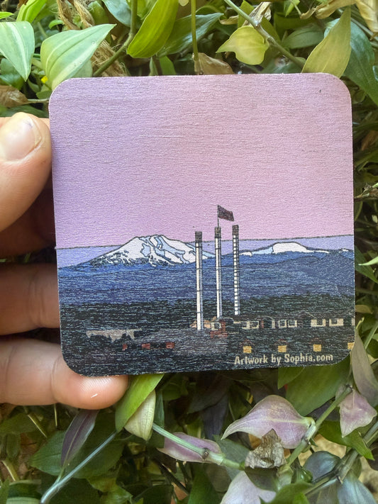 Old Mill | Bend, Oregon | Wood Magnet | 3in