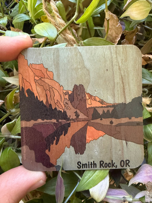 Smith Rock |  Wood Magnet | 3in