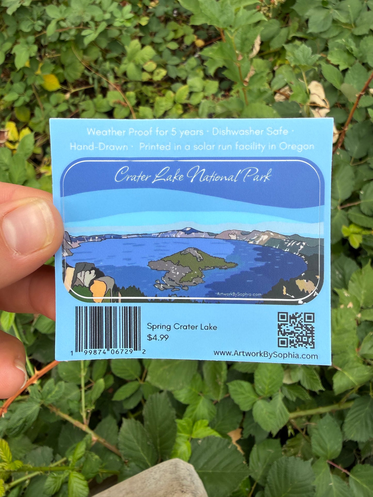 Crater Lake Spring (single sided) 3in