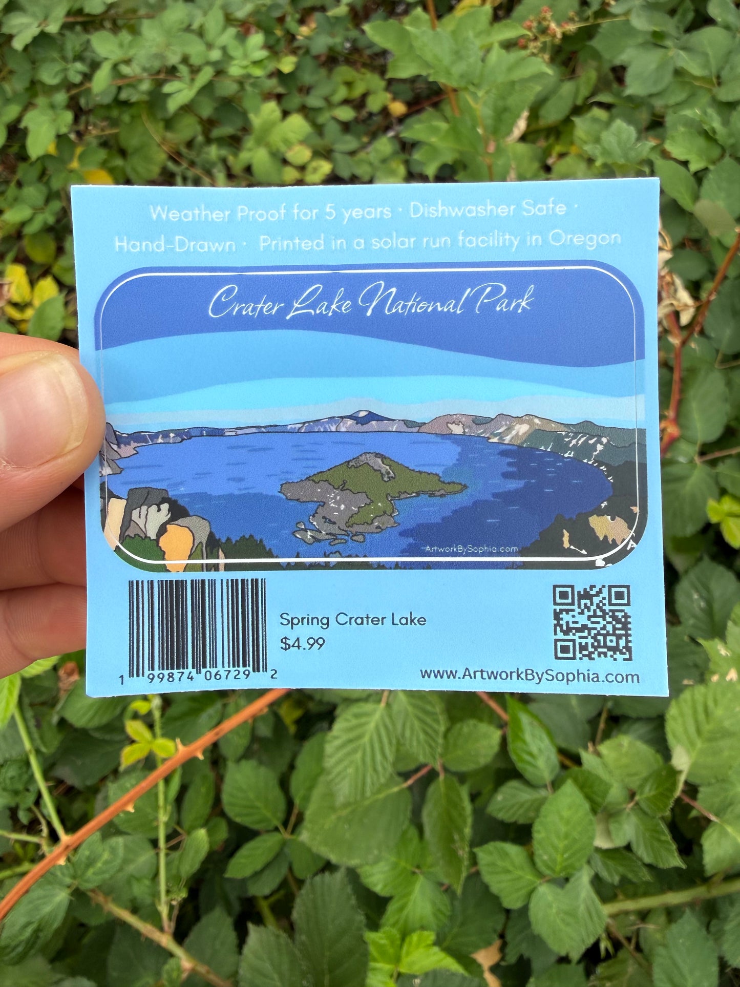 Crater Lake Spring (single sided) 3in