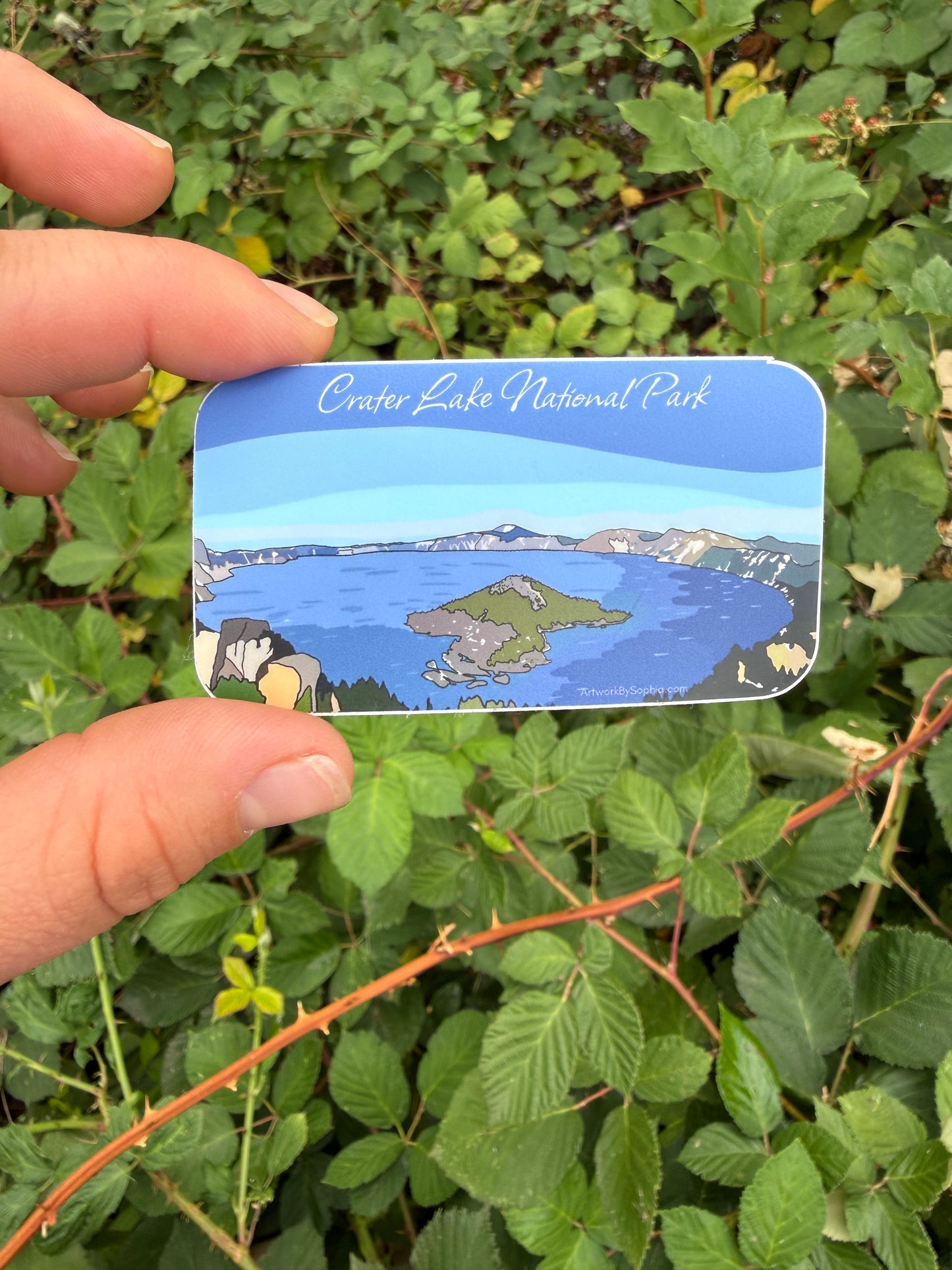 Crater Lake Spring (double sided) 3in