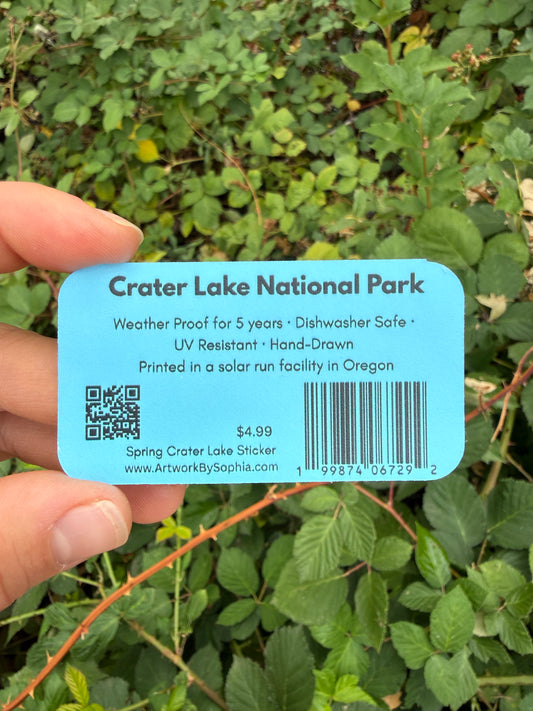 Crater Lake Spring (double sided) 3in