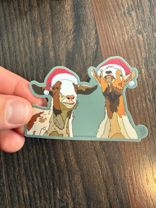 Goat Holiday Sticker