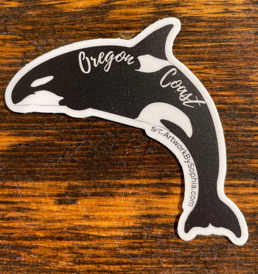 Oregon Coast Killer Whale Sticker 🌊