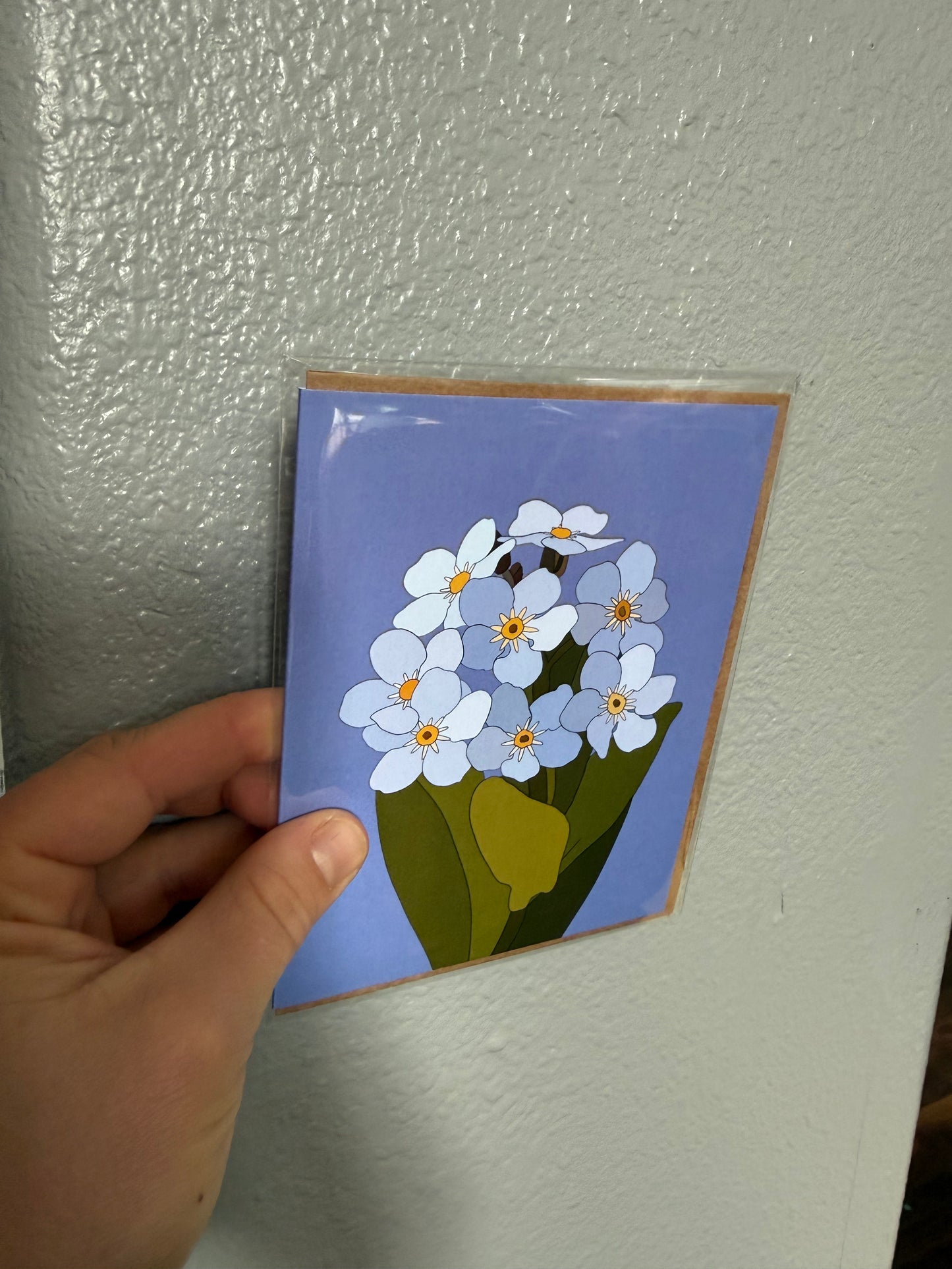 Forget Me Not Greeting Card