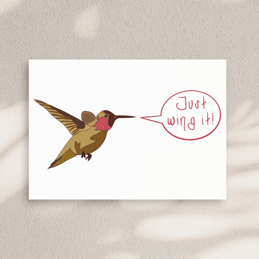 Just Wing It Greeting Card