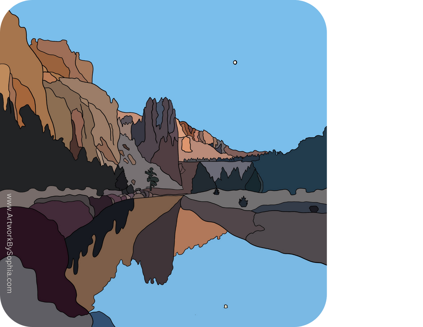 Smith Rock |  Wood Magnet | 3in