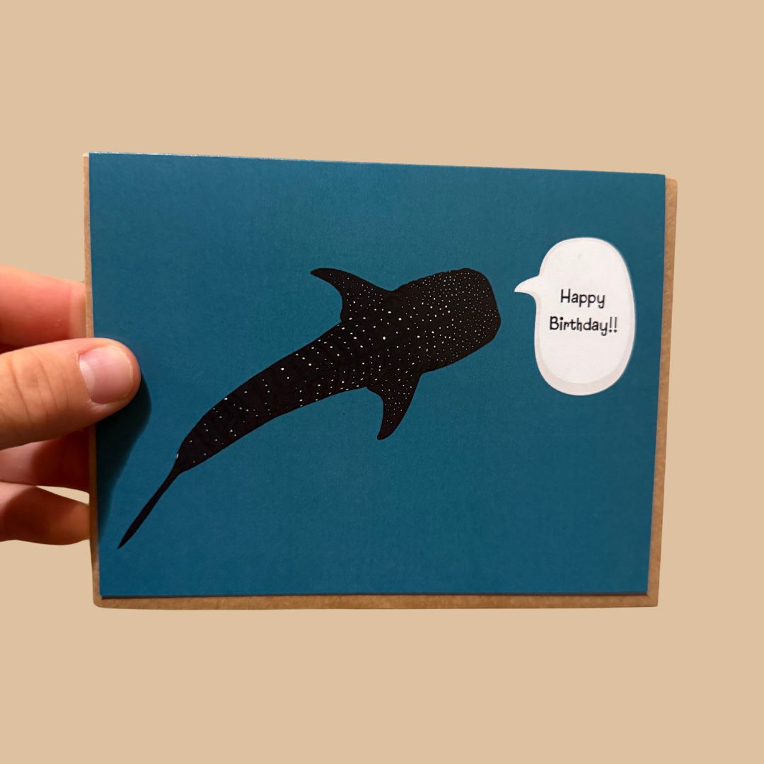 Happy Birthday Whale Shark. Greeting Card