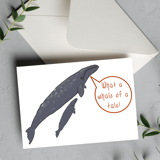 What a Whale of a Tale Greeting Card