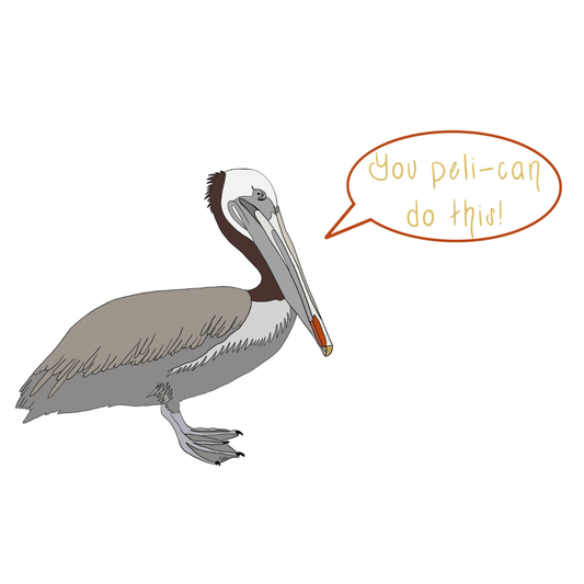 You Peli-can Do This - Pelican Pun Sticker 5in