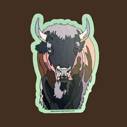 Bison Sticker