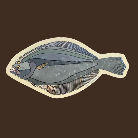 "Halibut Sticker" | Vinyl Sticker | Illustration