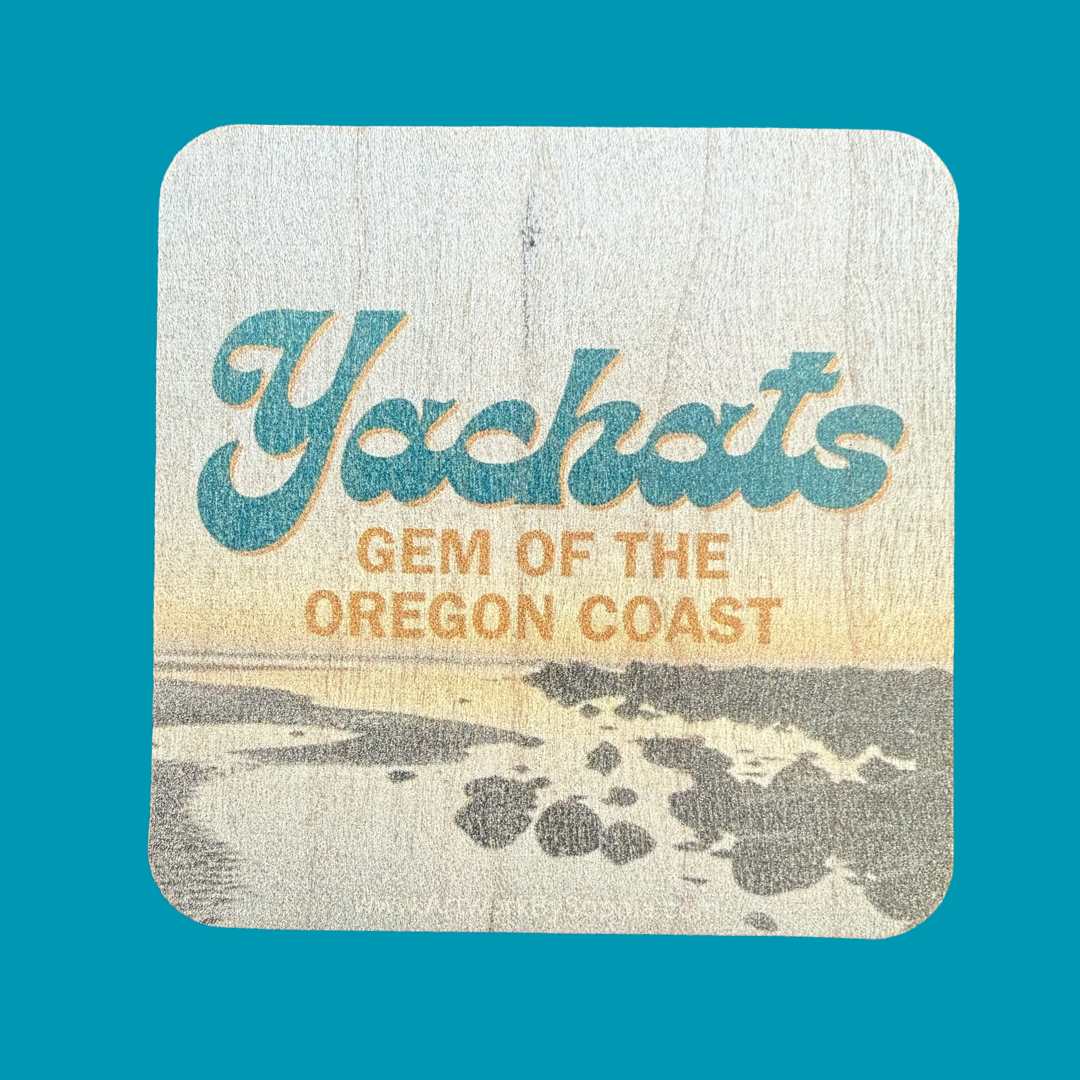 Yachats Gem of the Oregon Coast |  Wood Magnet | 3in